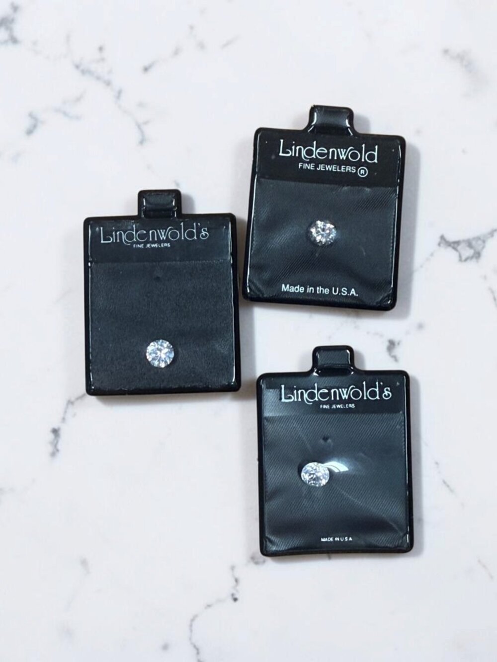 Lindenwold Round CZ Gemstones, Set of Three